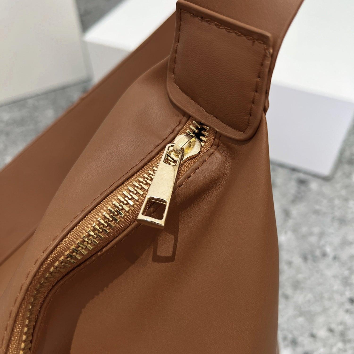 Adjustable Strap PU Leather Handbag - Clothes For Her Online Store