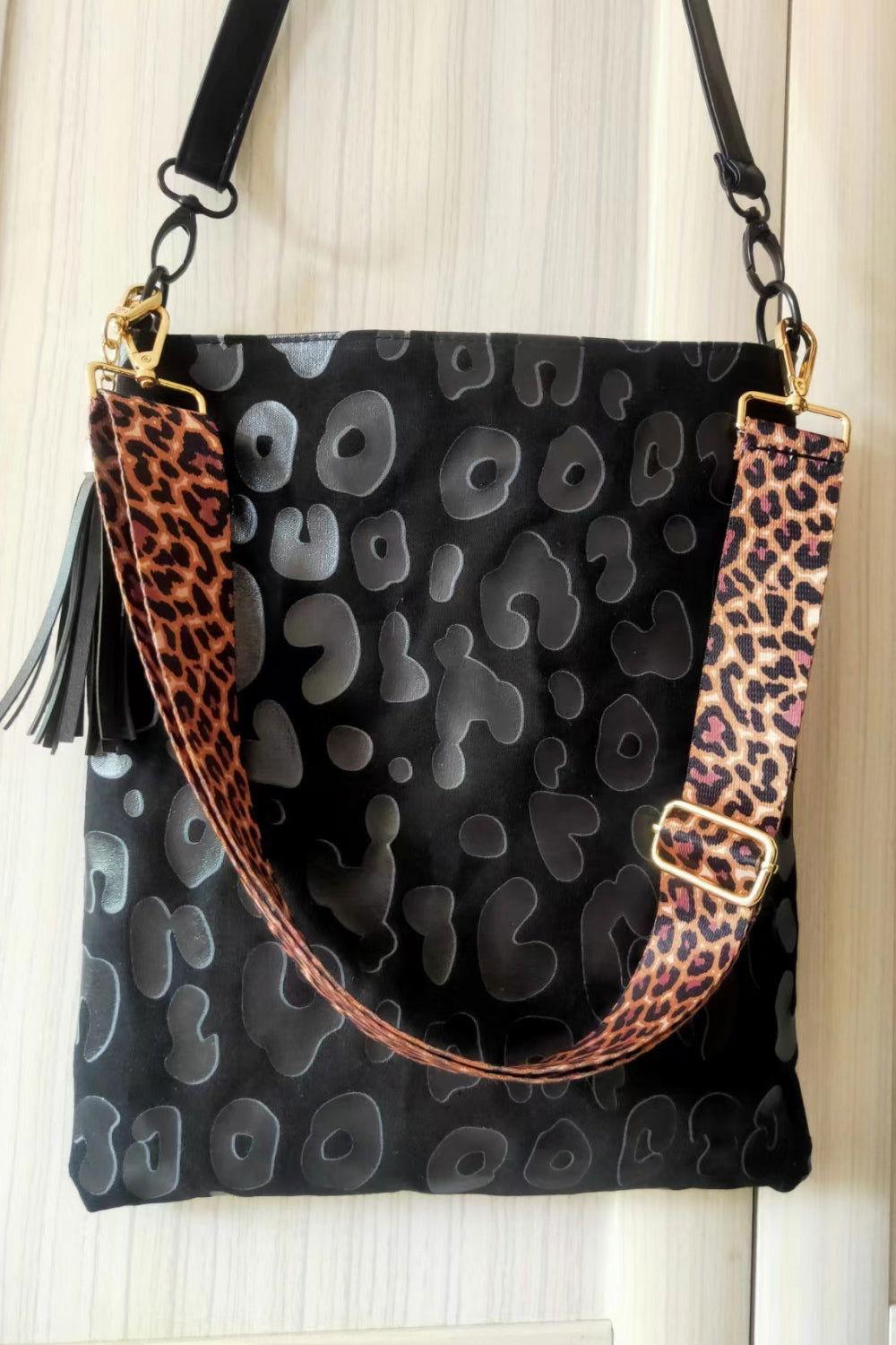 Adored PU Leather Shoulder Bag with Tassel - Clothes For Her Online Store