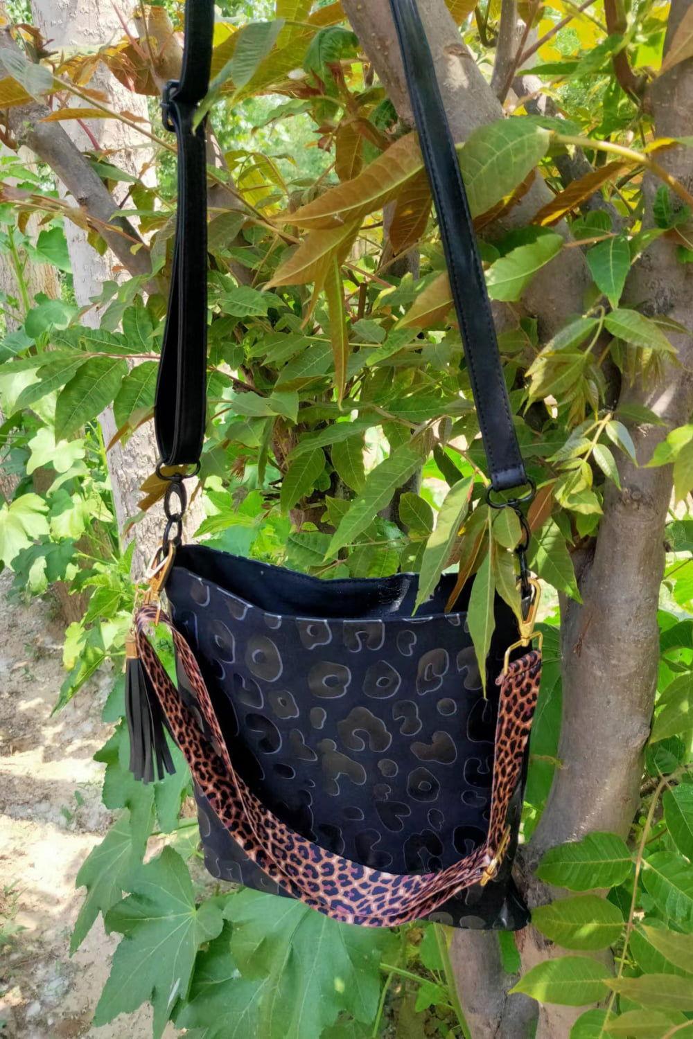 Adored PU Leather Shoulder Bag with Tassel - Clothes For Her Online Store