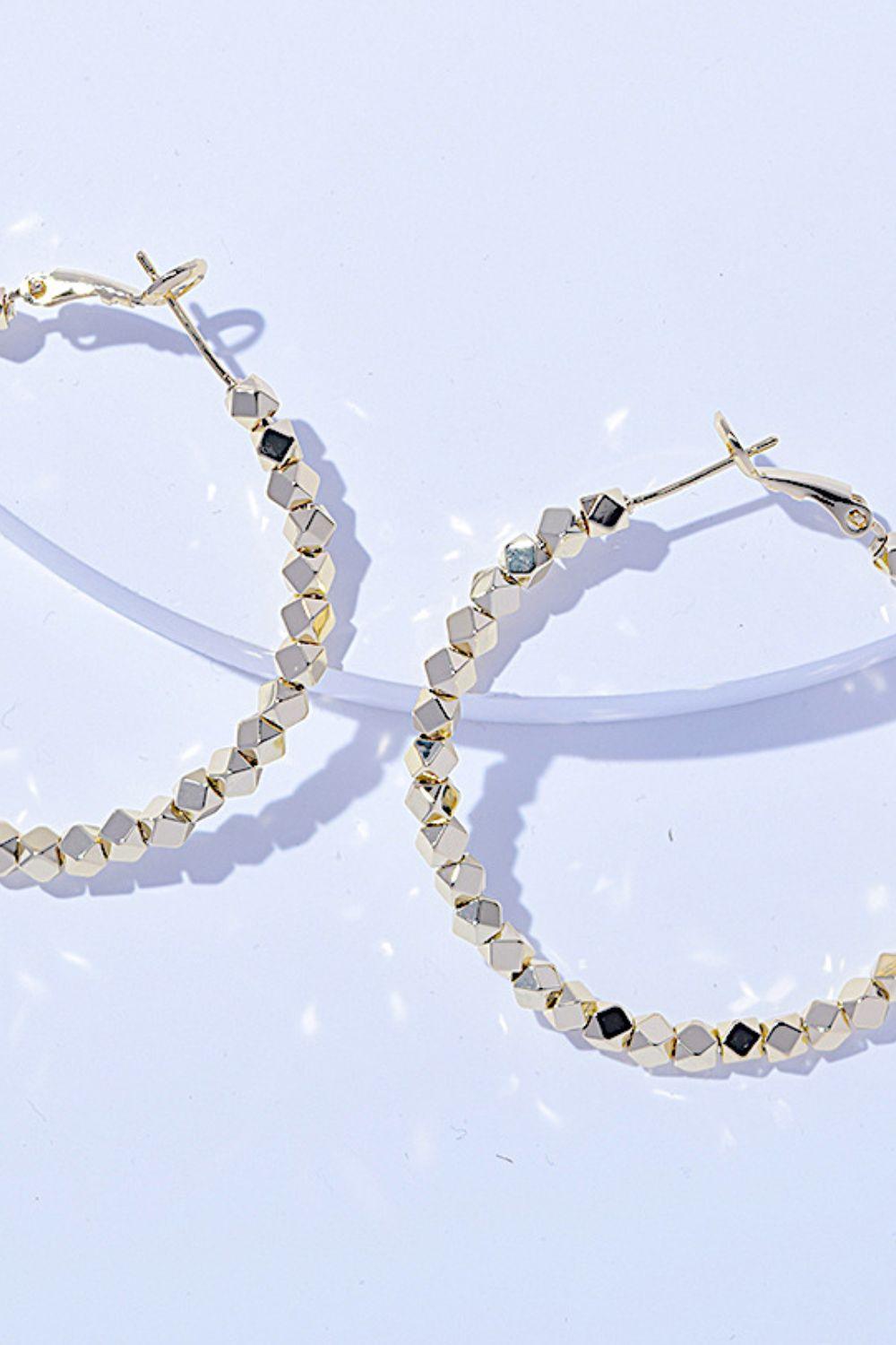 Alloy Hoop Earrings - Clothes For Her Online Store