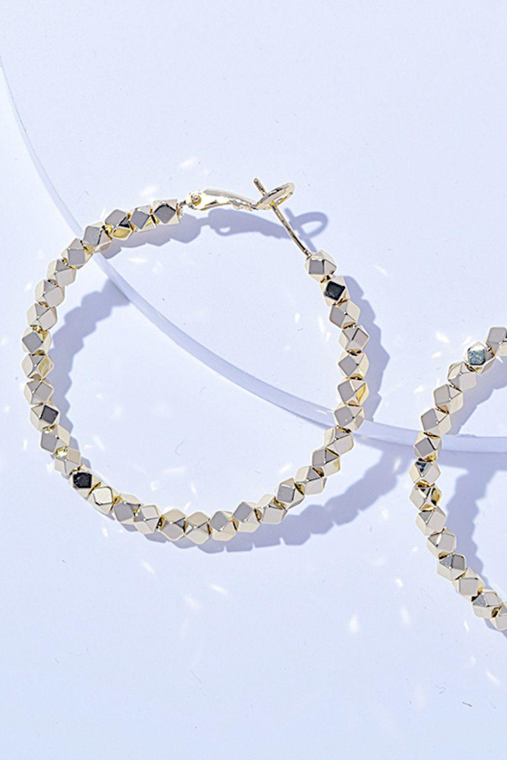 Alloy Hoop Earrings - Clothes For Her Online Store