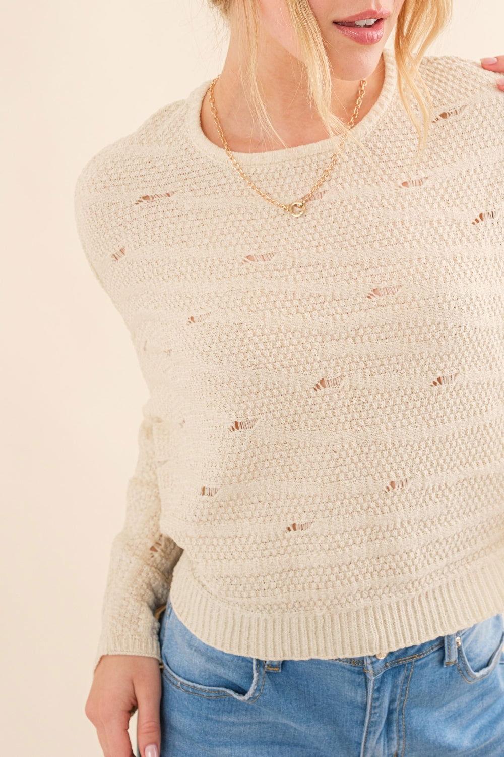 And The Why Dolman Sleeves Sweater - Clothes For Her Online Store