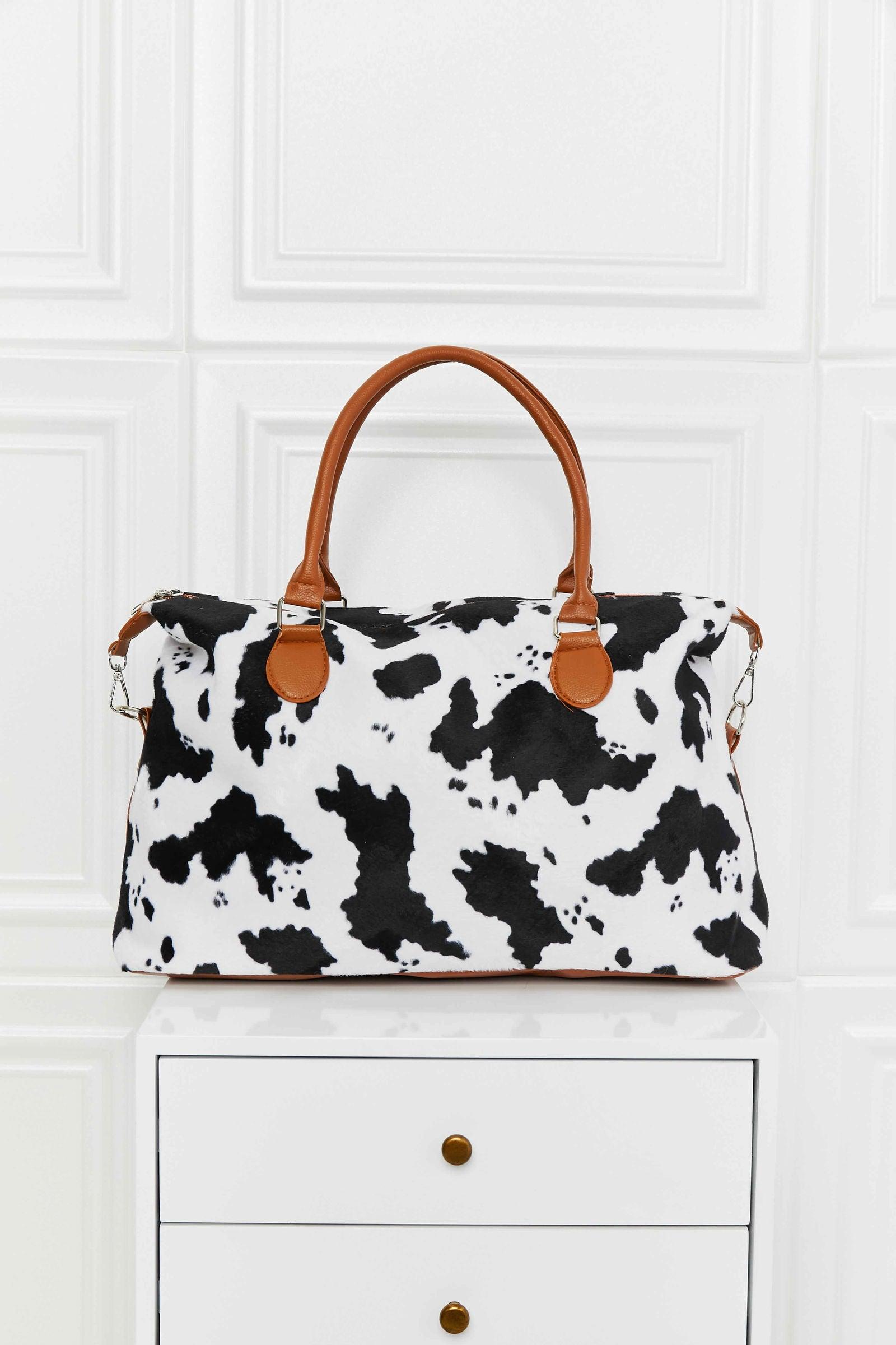 Animal Print Brushed Weekender Bag - Clothes For Her Online Store