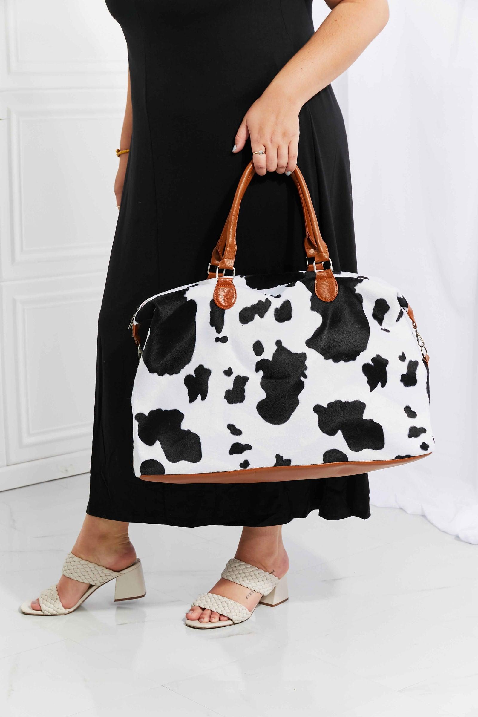 Animal Print Plush Weekender Bag - Clothes For Her Online Store