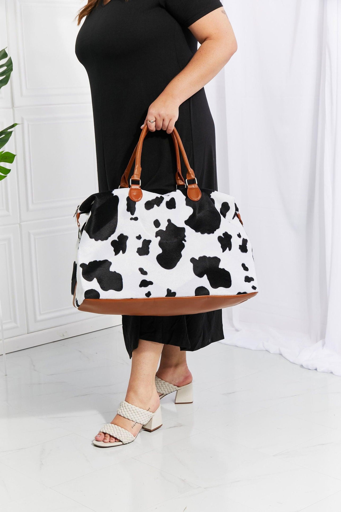 Animal Print Plush Weekender Bag - Clothes For Her Online Store