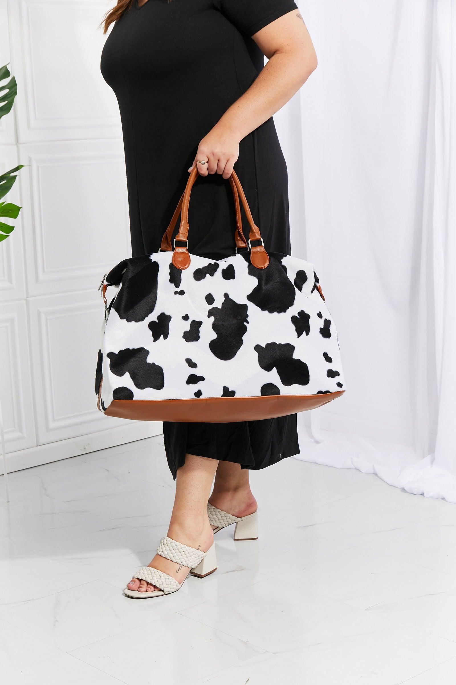 Animal Print Plush Weekender Bag - Clothes For Her Online Store