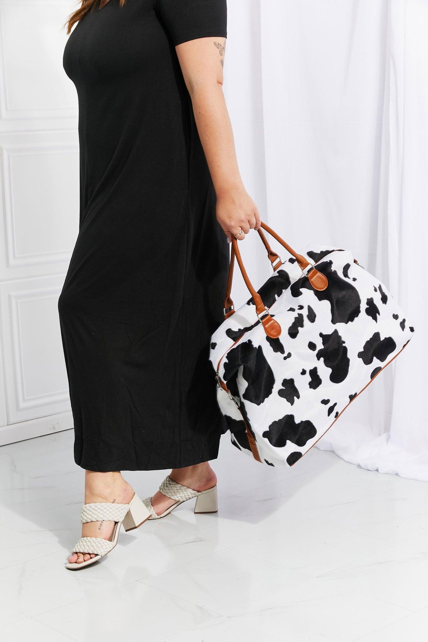 Animal Print Plush Weekender Bag - Clothes For Her Online Store