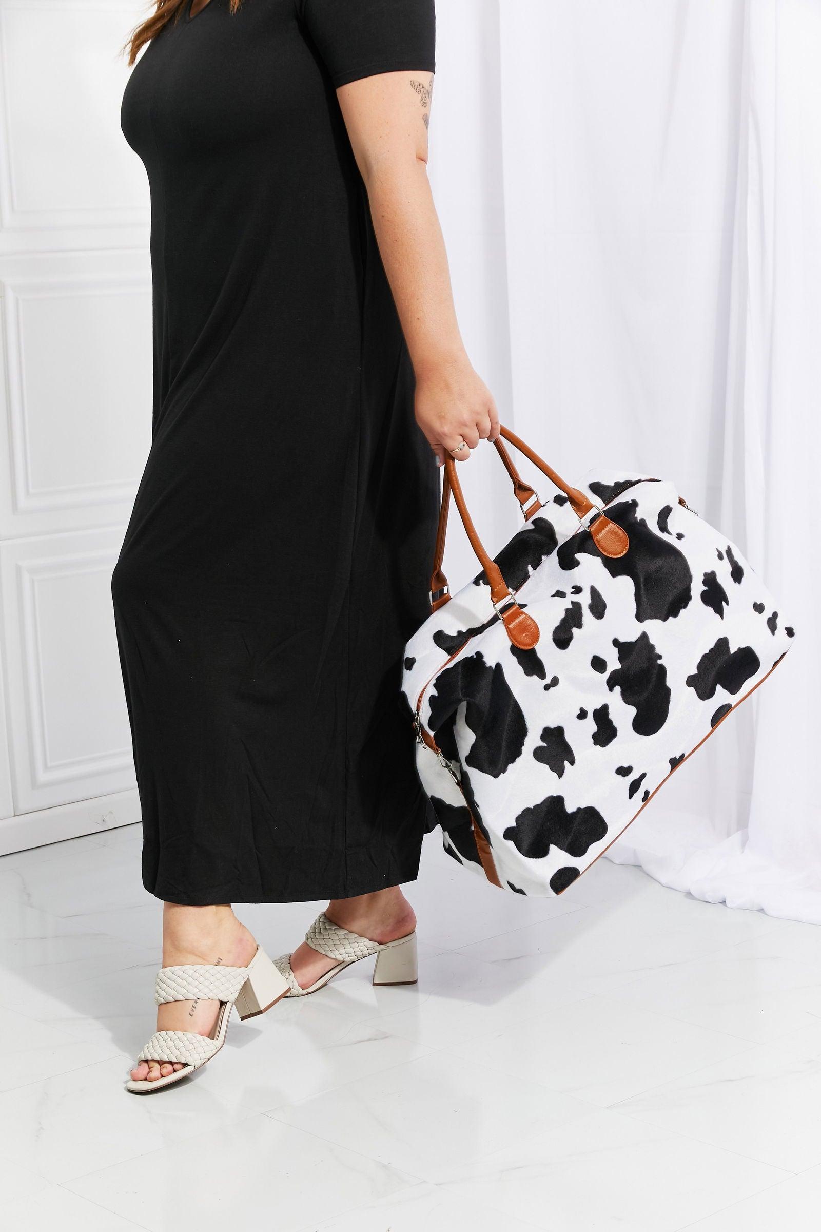 Animal Print Plush Weekender Bag - Clothes For Her Online Store
