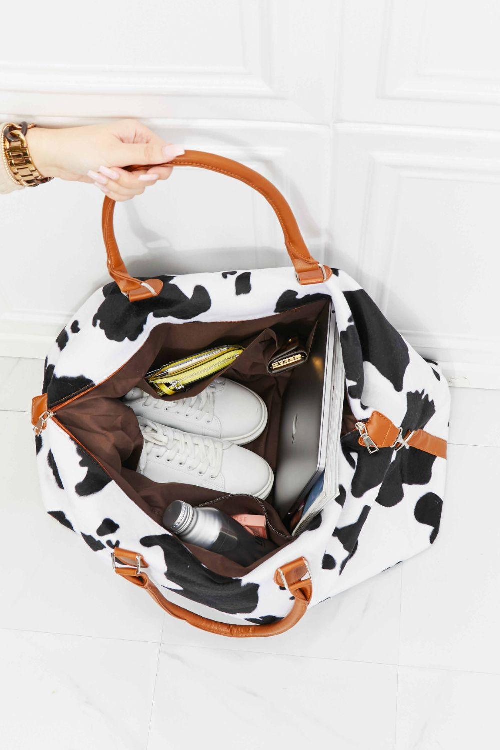Animal Print Plush Weekender Bag - Clothes For Her Online Store