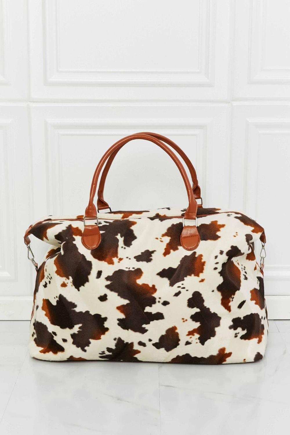Animal Print Plush Weekender Bag - Clothes For Her Online Store