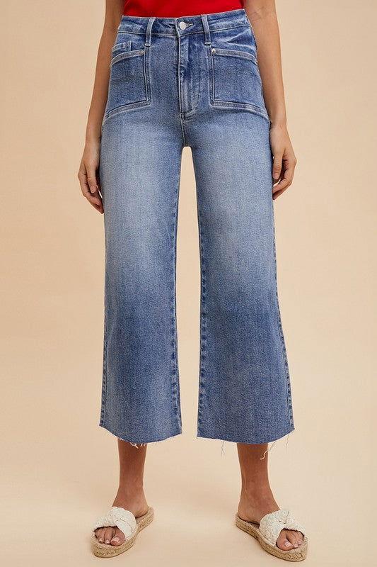 Annie Wear High Rise Wide Leg Jeans - Clothes For Her Online Store
