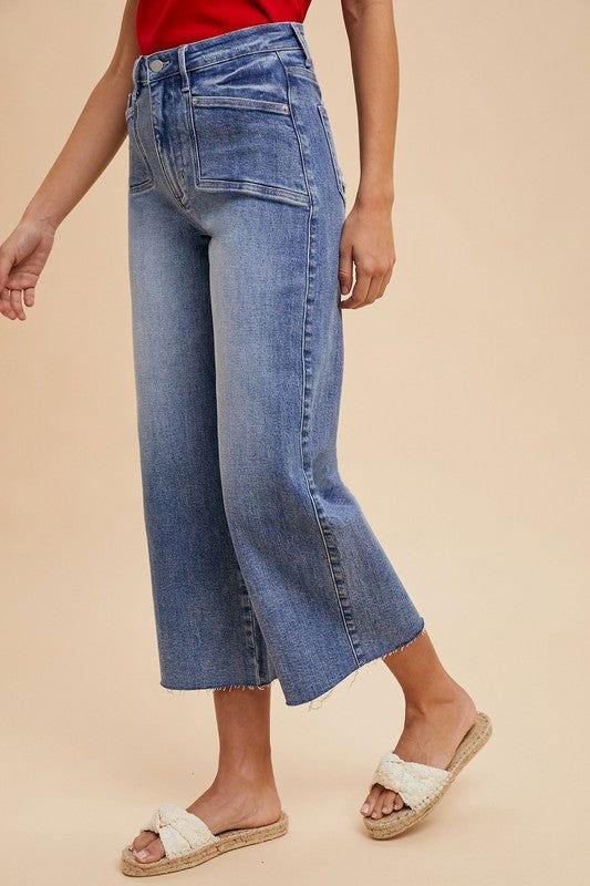 Annie Wear High Rise Wide Leg Jeans - Clothes For Her Online Store