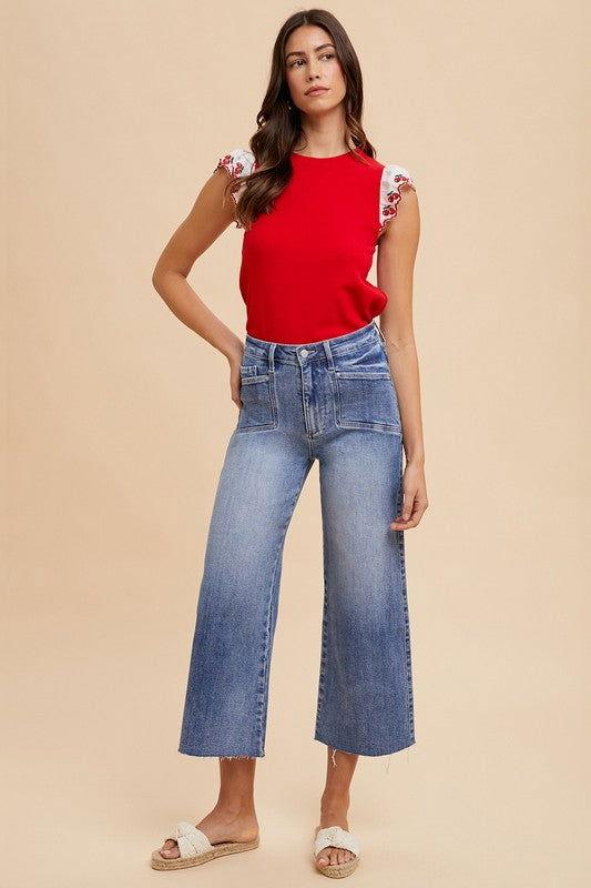 Annie Wear High Rise Wide Leg Jeans - Clothes For Her Online Store