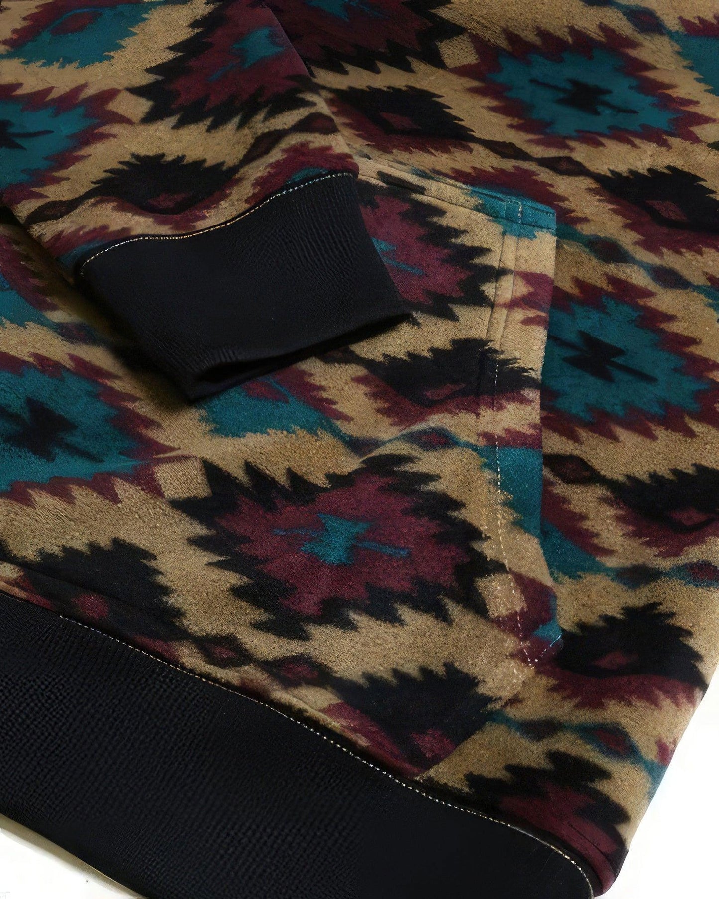 Aztec Diamond Print Hoodie - Clothes For Her Online Store