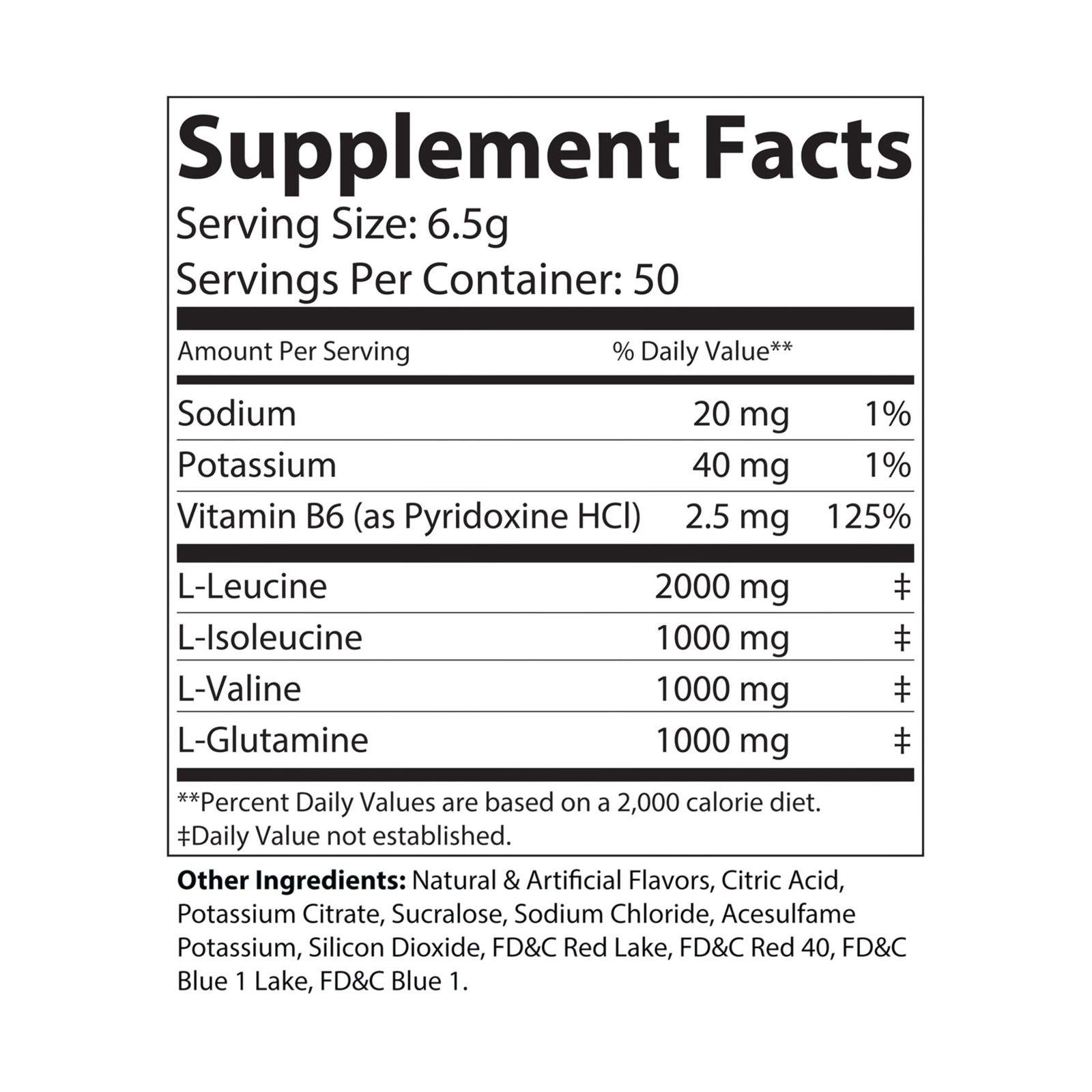 BCAA Supplement, Grape (325g, 11.46oz, 50 servings) - Clothes For Her Online Store