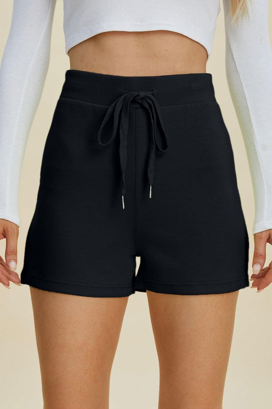 Basic Bae Full Size Air Scuba Drawstring High Waist Shorts - Clothes For Her Online Store
