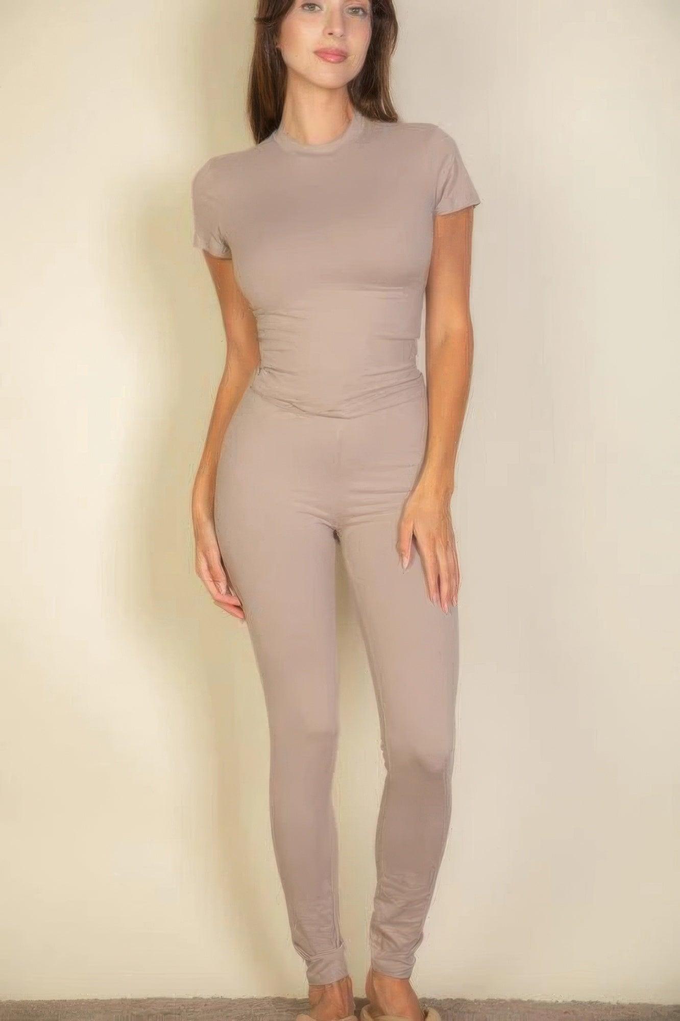 Basic Solid Leggings - Clothes For Her Online Store