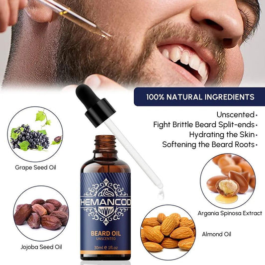 Beard Grooming Kit Beard Oil Beard Wash Soap Beard Blam Beard Comb - Clothes For Her Online Store