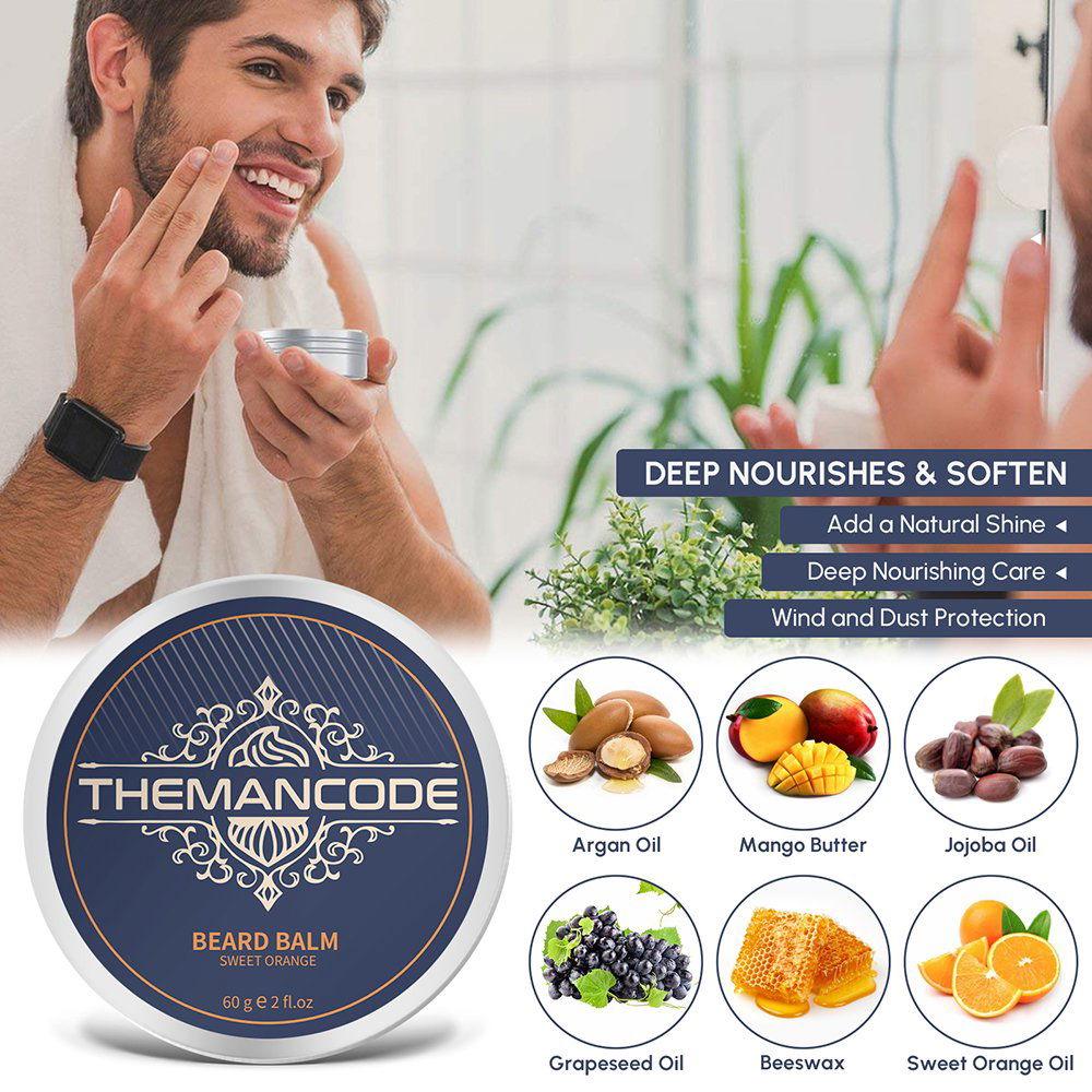 Beard Grooming Kit Beard Oil Beard Wash Soap Beard Blam Beard Comb - Clothes For Her Online Store