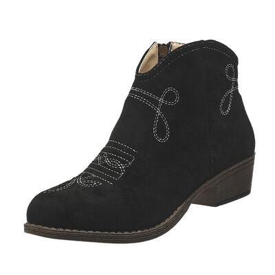 Block Heel Ankle Boots - Clothes For Her Online Store
