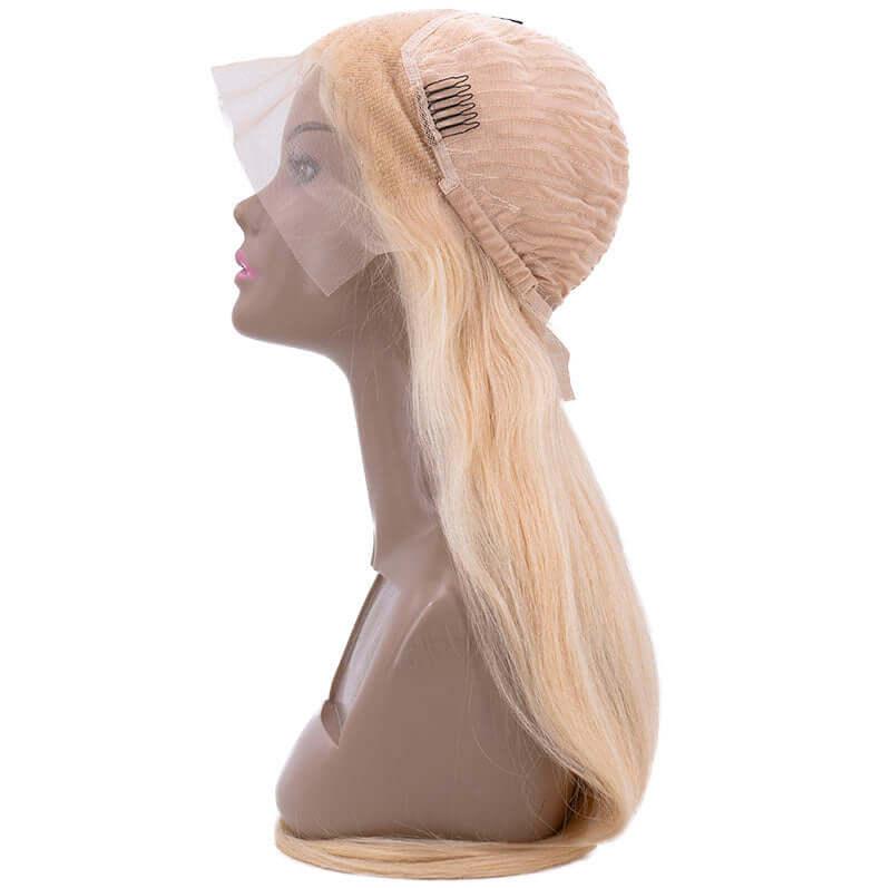Blonde Straight 13x4 Transparent Lace Front Wig - Clothes For Her Online Store
