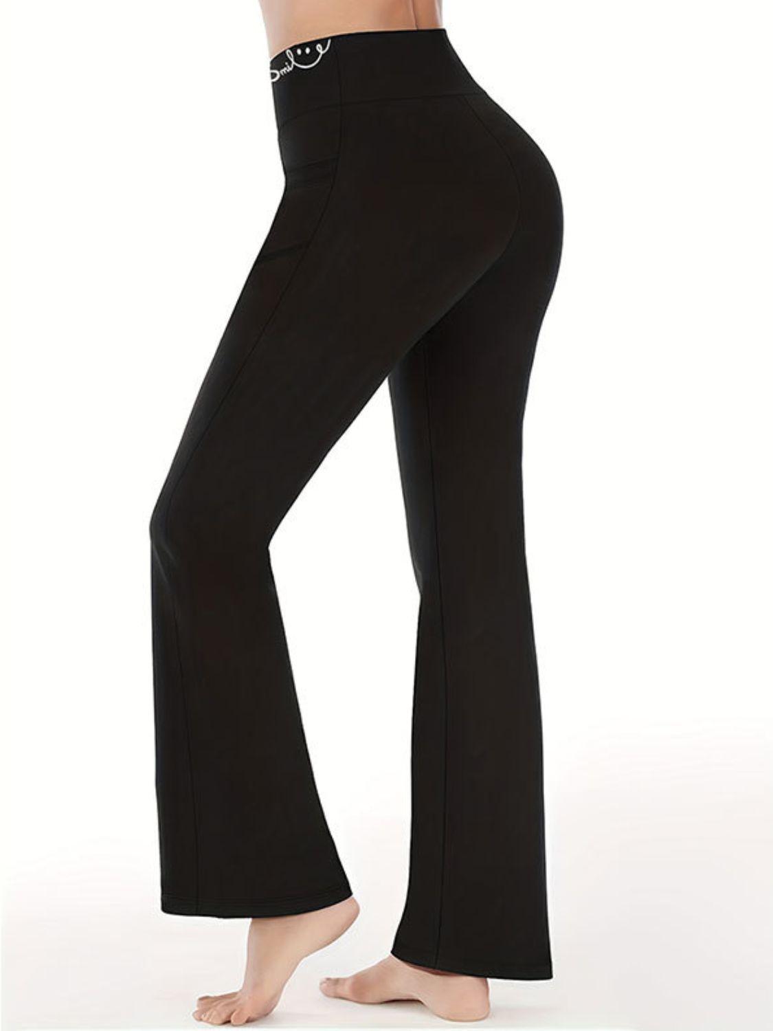 Bootcut High Rise Pants with Pockets - Clothes For Her Online Store