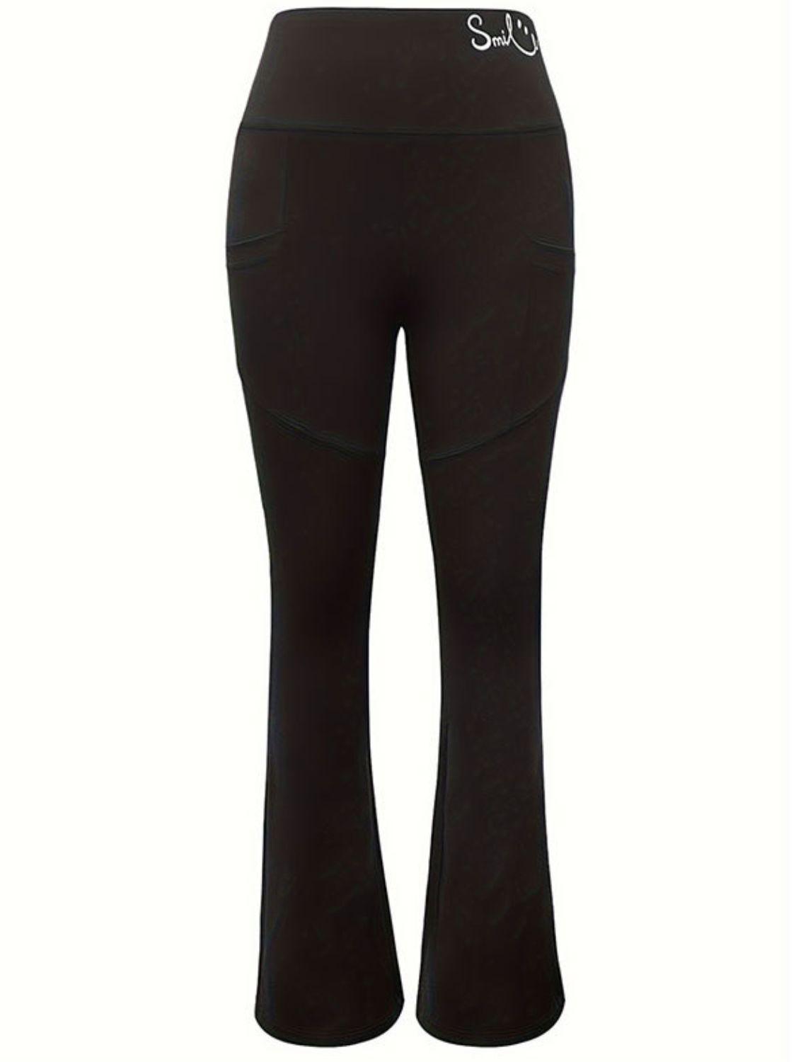Bootcut High Rise Pants with Pockets - Clothes For Her Online Store