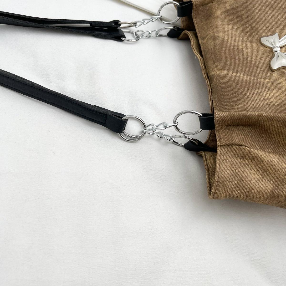 Bow Polyester Medium Tote Bag - Clothes For Her Online Store