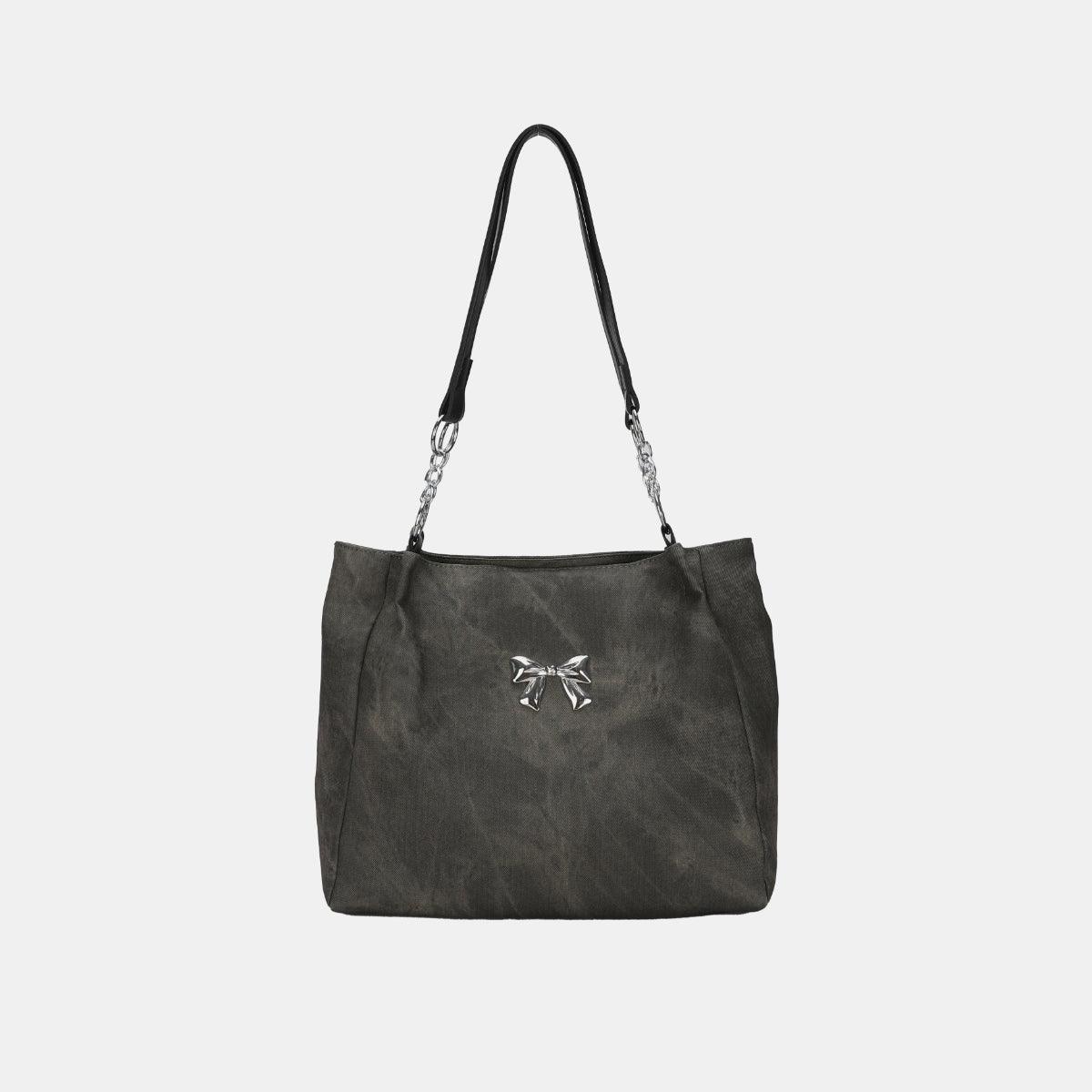 Bow Polyester Medium Tote Bag - Clothes For Her Online Store