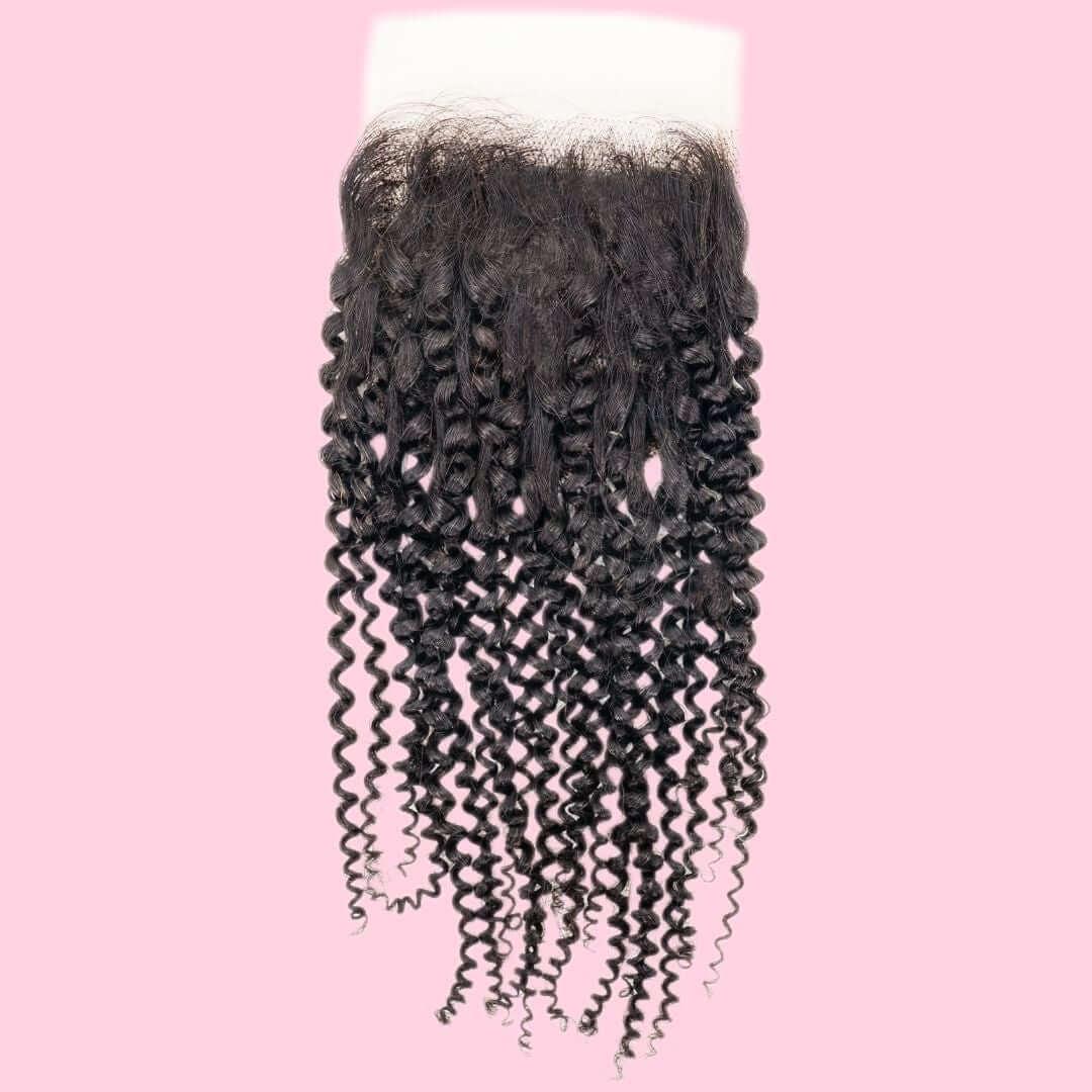 Brazilian Kinky Curly 4x4 Closure - Clothes For Her Online Store