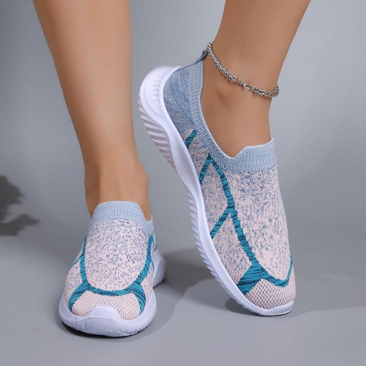 Breathable Mesh Round Toe Sneakers - Clothes For Her Online Store