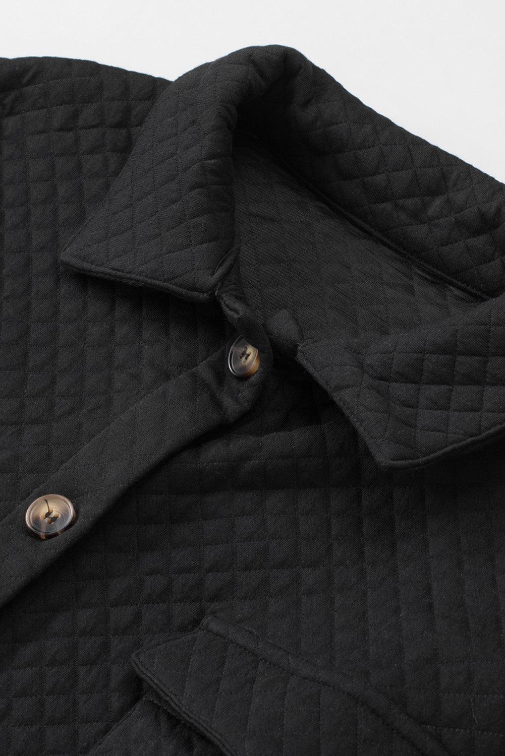Button Down Collared Jacket - Clothes For Her Online Store