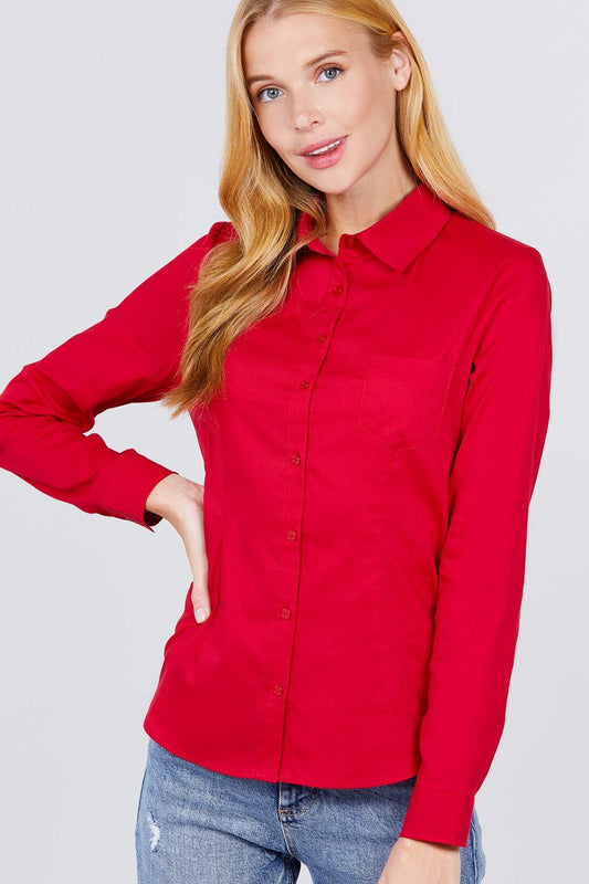 Button Down Woven Shirts - Clothes For Her Online Store
