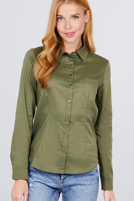 Button Down Woven Shirts - Clothes For Her Online Store