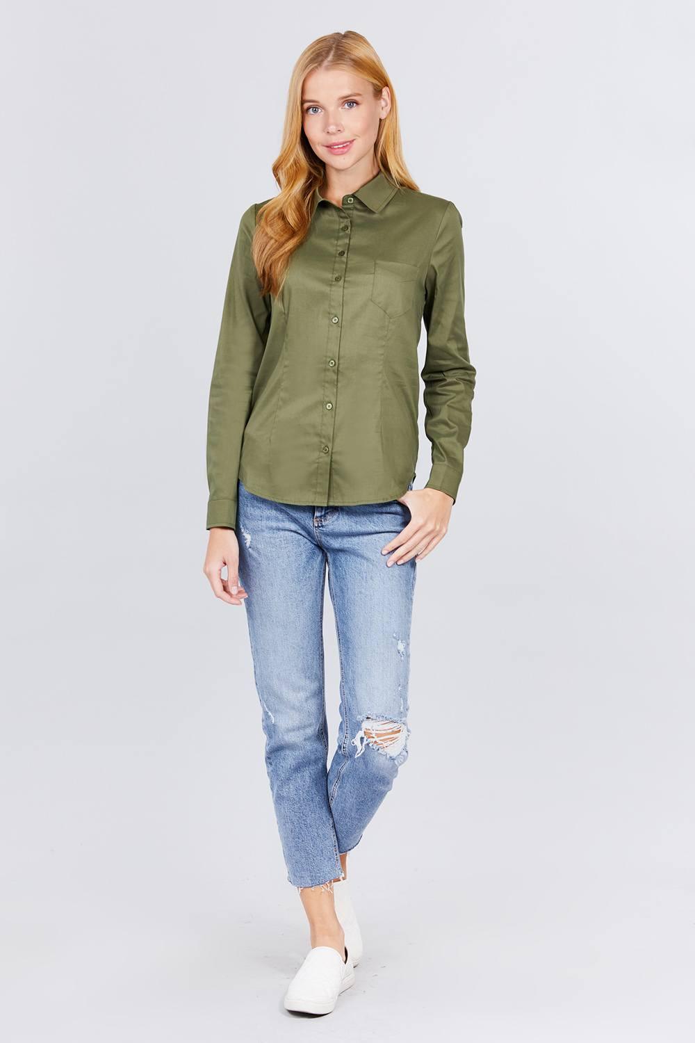 Button Down Woven Shirts - Clothes For Her Online Store