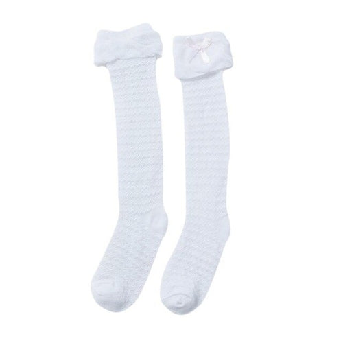 Baby Girls Leg High Barrel Cotton Socks