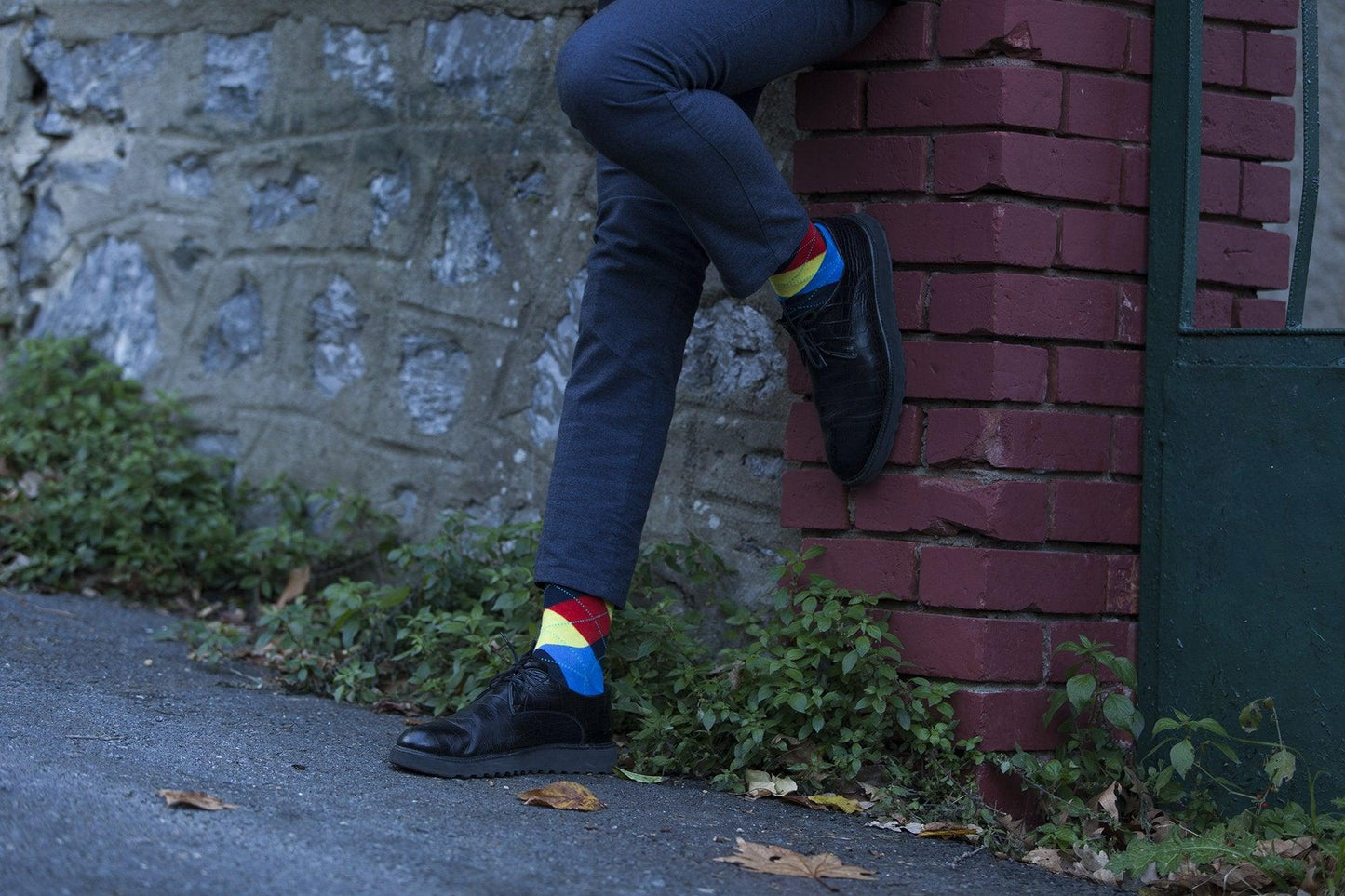 Men's Flame Argyle Socks