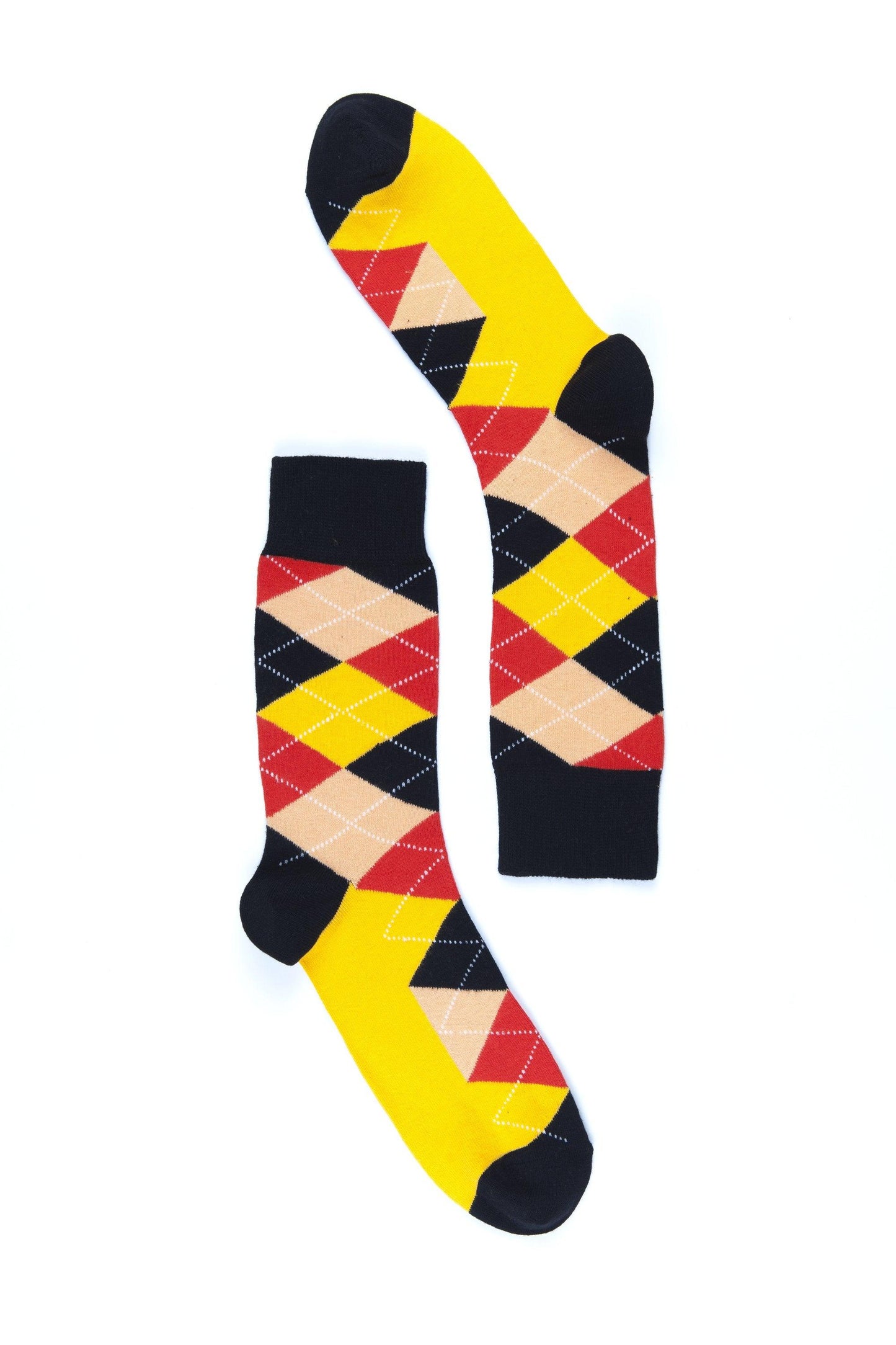 Men's Spicy Orange Argyle Socks