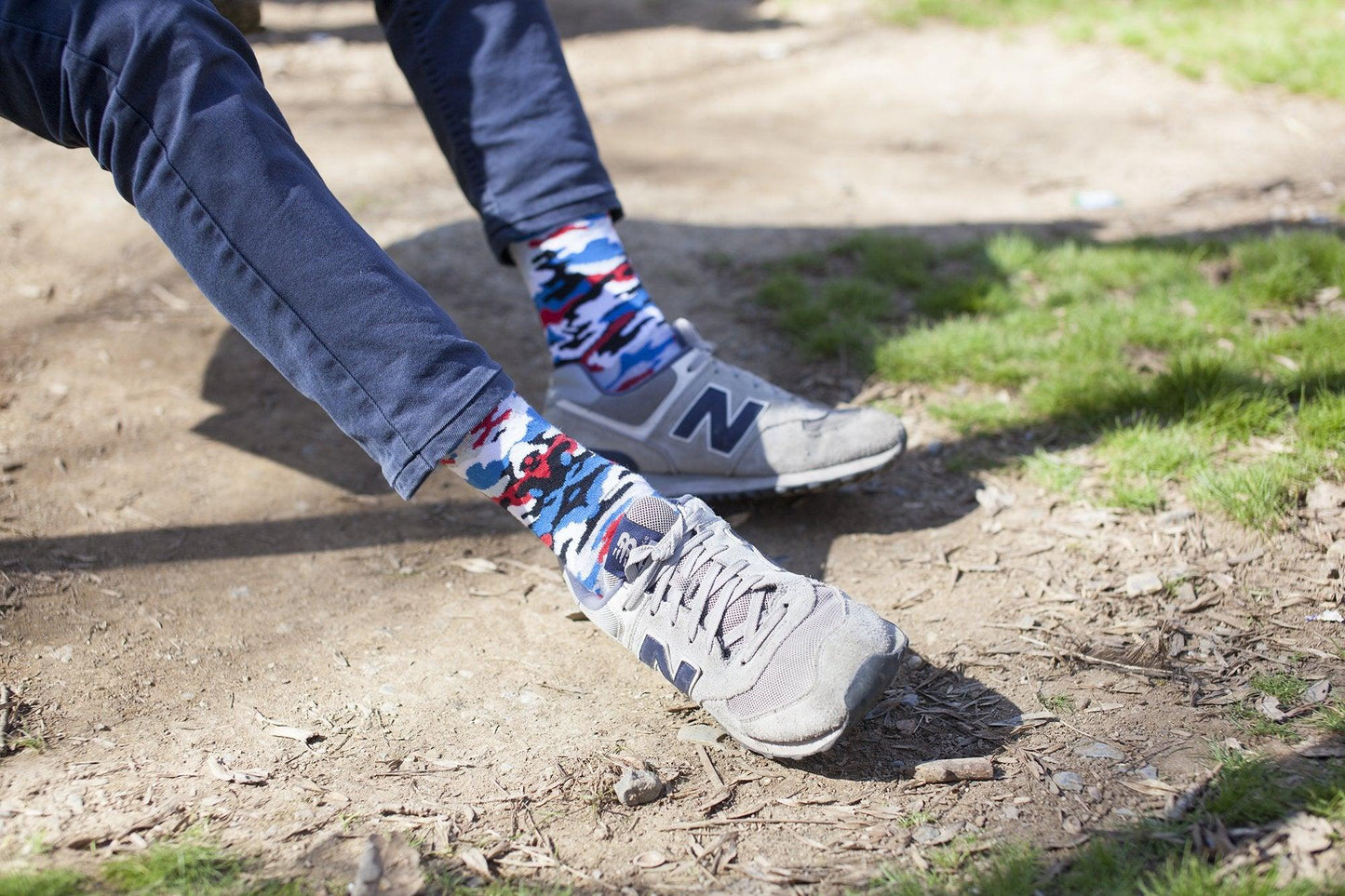 Men's Red Marine Camo Socks