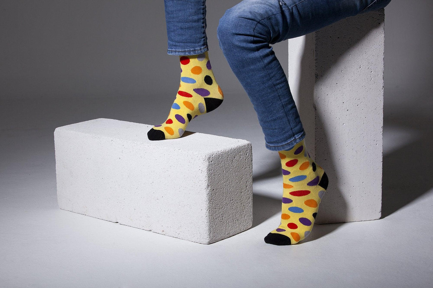 Men's Blonde Dot Socks