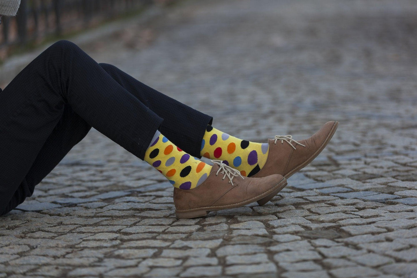 Men's Blonde Dot Socks