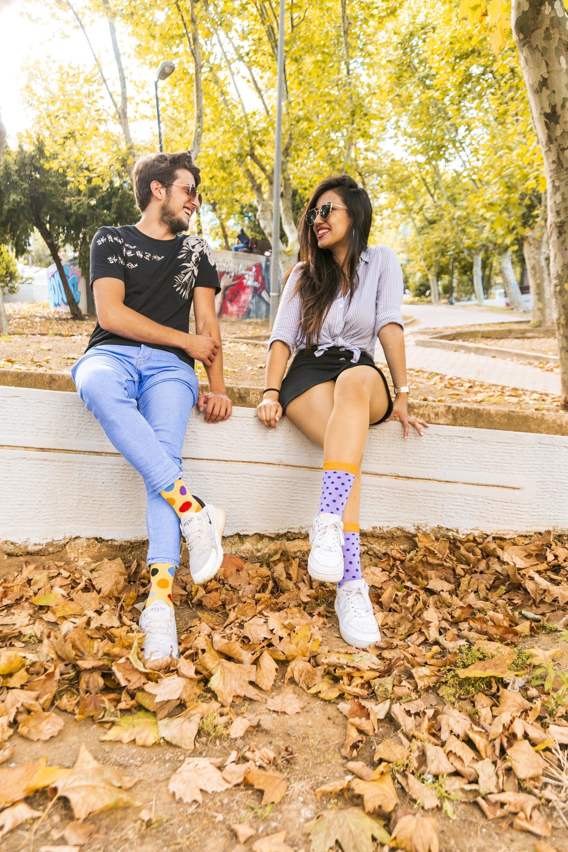 Men's Blonde Dot Socks