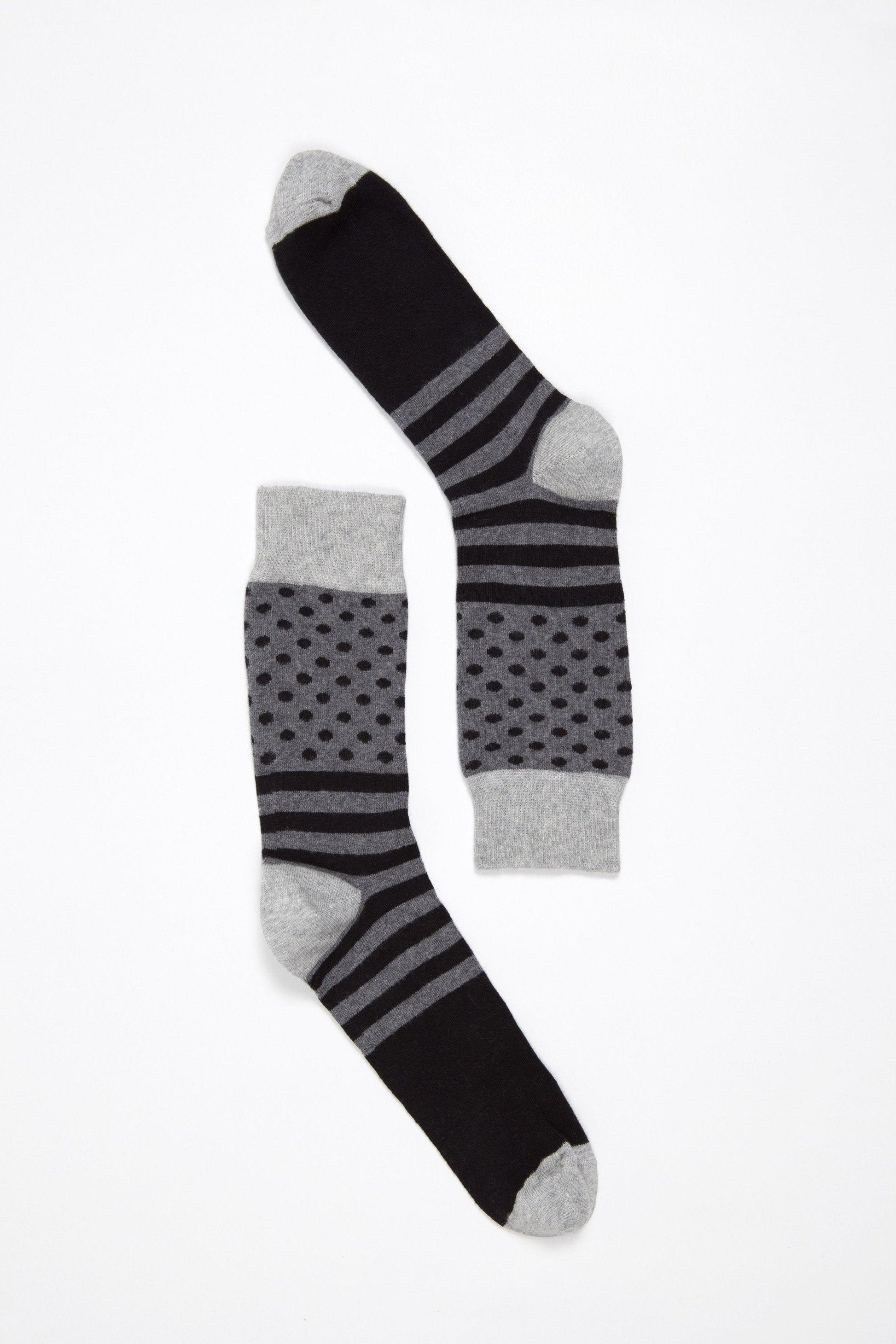 Men's Stone Dot Stripe Socks