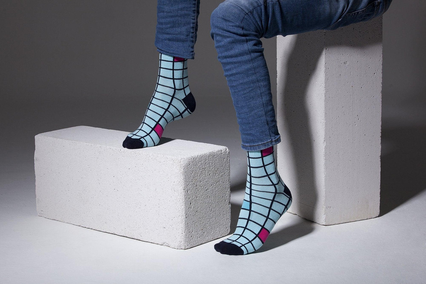 Men's Fashionable Blocks Socks