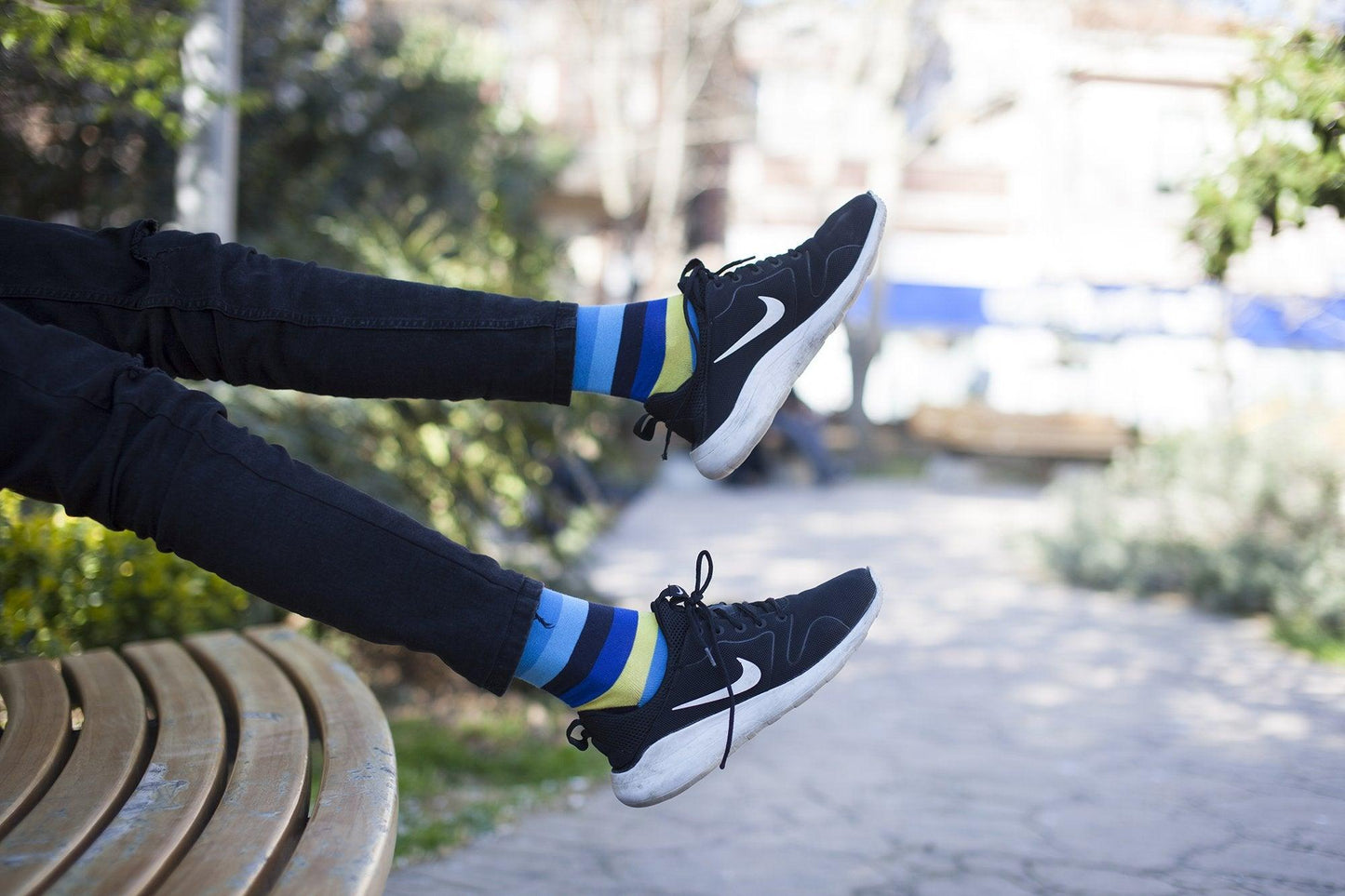 Men's Bluebird Stripe Socks