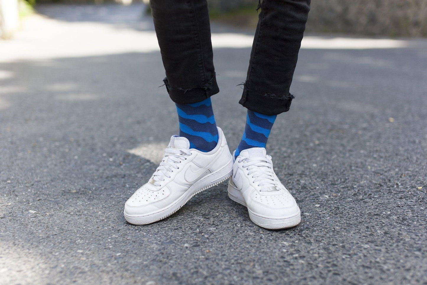 Men's Solid Waves Socks