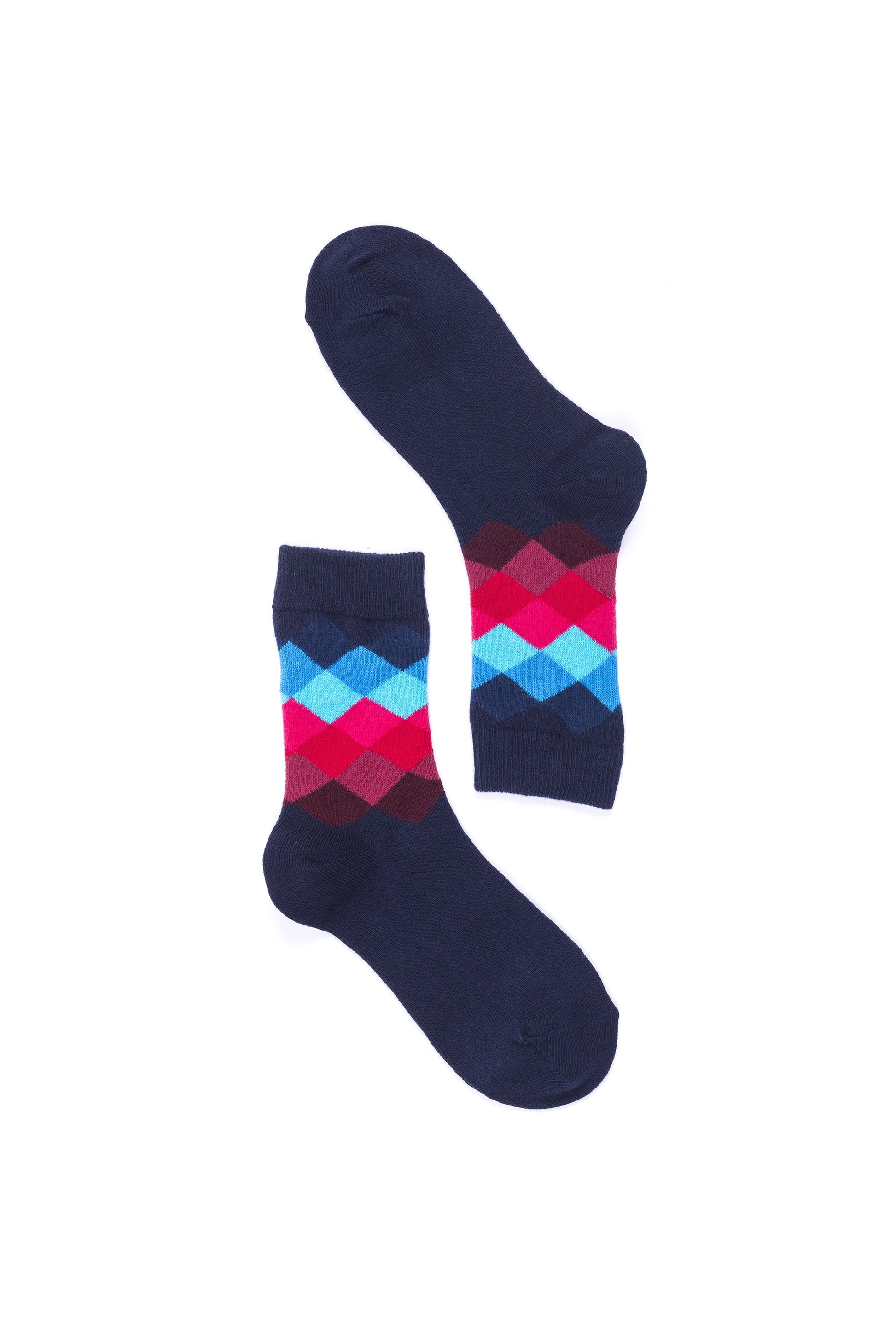 Women's Navy Paradise Diamond Socks