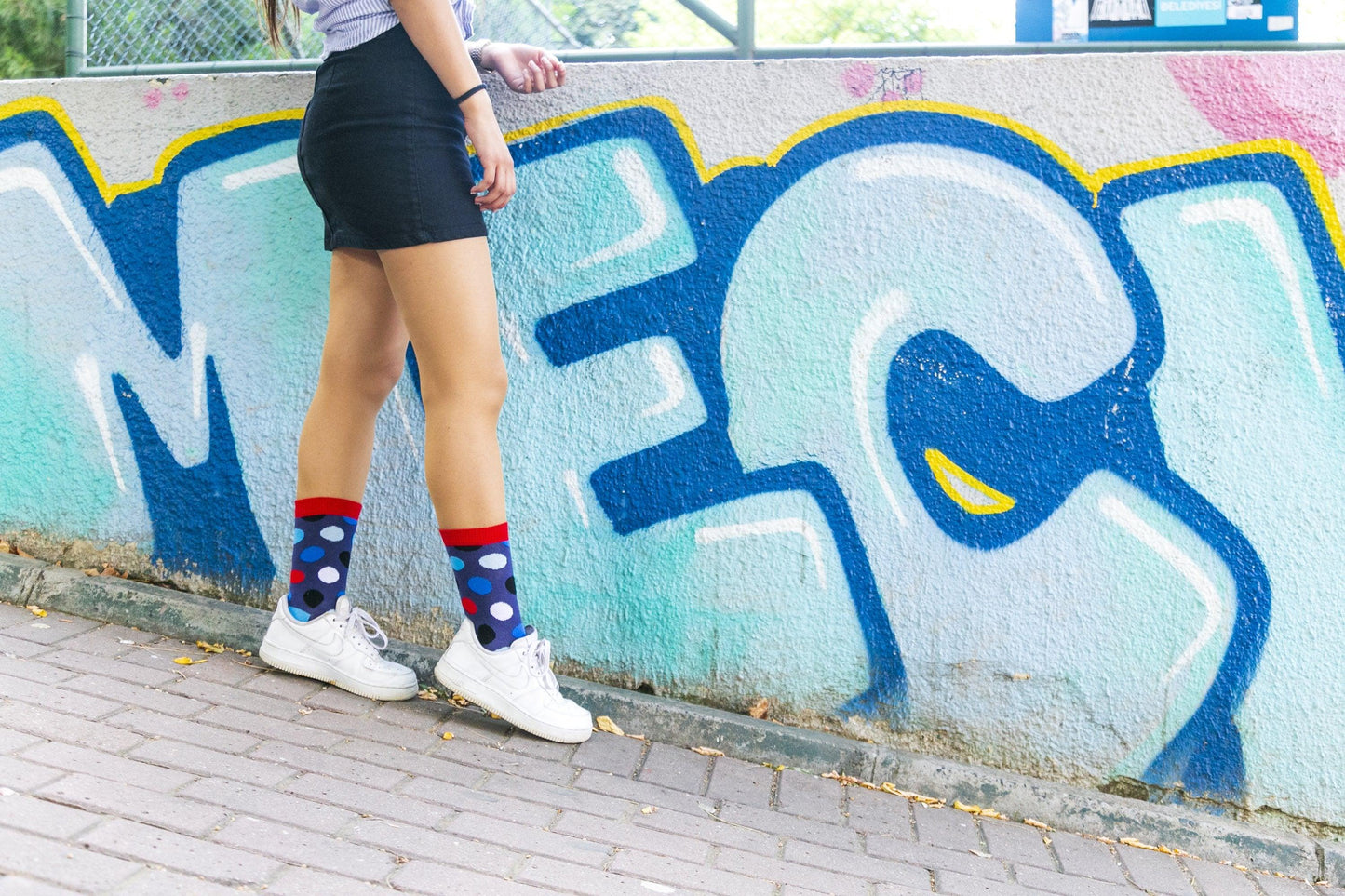 Women's Red Admiral Dot Socks