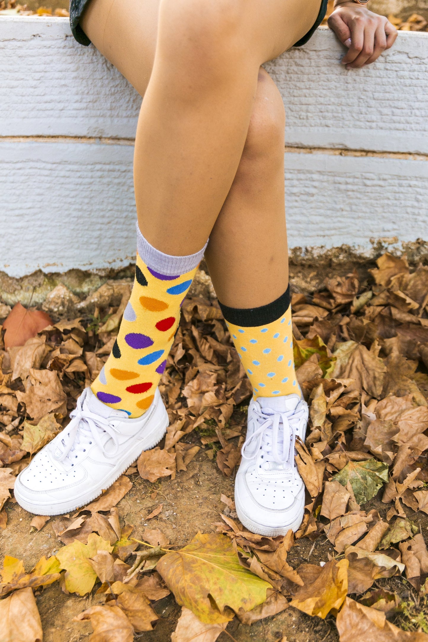 Women's Blonde Dot Socks