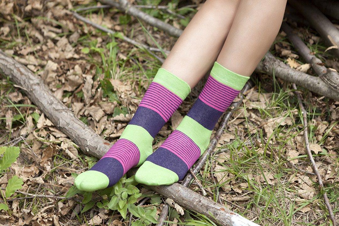 Women's Solid Mix Set Socks Set